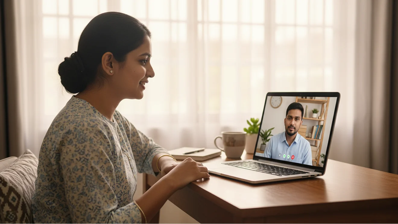 Professional mental health counseling session with verified psychologist on Relaxy platform